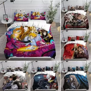 Косплей Castlevania Тревор Бельмонт 3D пододеяльник комплект постельного белья наволочка одеяло Single 135x200cm