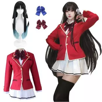 Косплей Сузуне Хорикита с High School Welcome to the Classroom of Ability Supreme Cosplay Adult Cultural Event Stage Парик для косплея Хорикита Сузуне