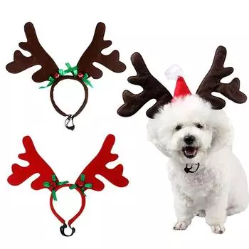 Косплей вечерние наряды, рождественские украшения, повязка на голову для собак и кошек, головные уборы, товары для домашних животных
