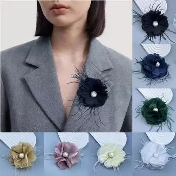 Костюм, свитер, пальто, корсаж, ткань, аксессуары ручной работы, булавка, брошь, новая ткань, художественные булавки для лацканов