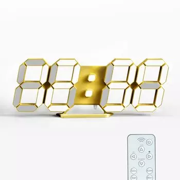 KOSUMOSU ACD-210GD Светодиодные настенные часы Золотые