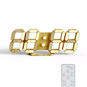 KOSUMOSU ACD-210WD светодиодные настенные часы с текстурой дерева