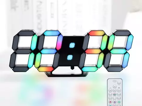 KOSUMOSU ACD-215C RGB светодиодные настенные часы 15 дюймов