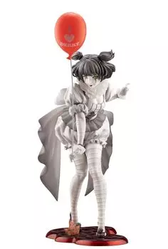 Kotobukiya ЭТО Когда вы видите «это», все кончено.. УЖАС Бисёдзё Пеннивайз (2017) Монохромная версия. Готовая фигурка, окрашенная в ПВХ, в 17 масштабах