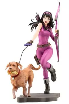 KOTOBUKIYA MARVEL Bishoujo MARVEL UNIVERSE Hawkeye scale ПВХ окрашенная готовая фигурка многоцветная MK354 (Кейт Бишоп) 1/7