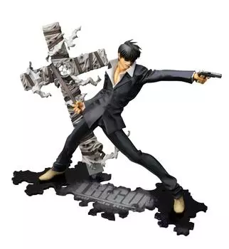 Kotobukiya Trigun Фильм Badlands Rumble ARTFX J Николас Вулфвуд масштаб ПВХ окрашенный готовый продукт D. 1/8 серебряный