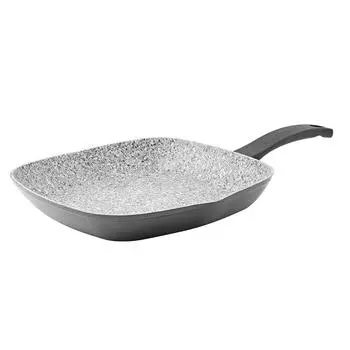 Кованый алюминиевый гриль с антипригарным покрытием, гранит Tfi, 28 см, в Kitchencook
