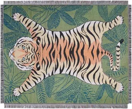 Ковер Peel Forest Tiger для кемпинга, отдыха на природе, для интерьера, многослойный, зеленый тигр, 90X90 см, ковер,