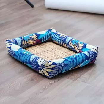 Коврик для домашних животных Summer Cool Wave с краем, квадратный, для маленьких собак, плюшевый S 45 * 35cm