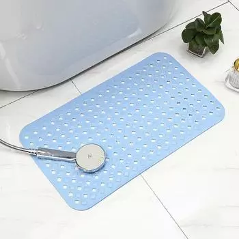 Коврик для душа Yousheng Anti-Slip с удобной амортизацией и дренажным отверстием, простая установка коврика для ванной 70cm зелёный