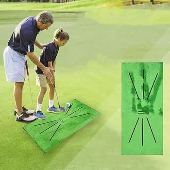 Коврик для гольфа Swing Batting Training Коврик для отбивания в помещении Тренировочный коврик для отбивания