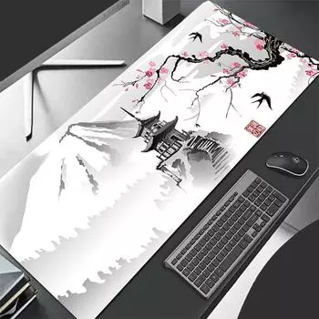 Коврик для мыши игровой Sakura Japanese Cherry Blossom XL Home New HD коврик для мыши XXL коврик для клавиатуры нескользящий офисный коврик для мыши для ноутбука 60x30cm розовый
