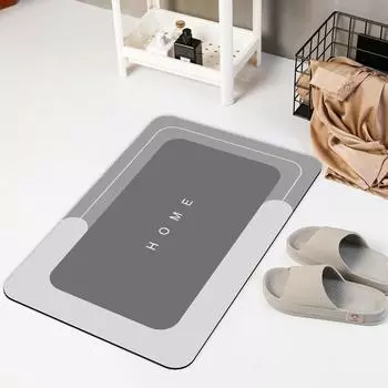 Коврик для ног Diatom Mud Mat, впитывающий воду и устойчивый к грязи, противоскользящий коврик для ног в ванной комнате и туалете, коврик для ног в туалете 50*80cm