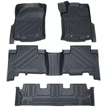 Коврик для пола CRAFT WORKS Prado 150 Series 150 Late, водонепроницаемый, устойчивый к пятнам, 3D-коврик для пола Land Cruiser, 7-местный коврик для багажа, детали, аксессуары чёрный
