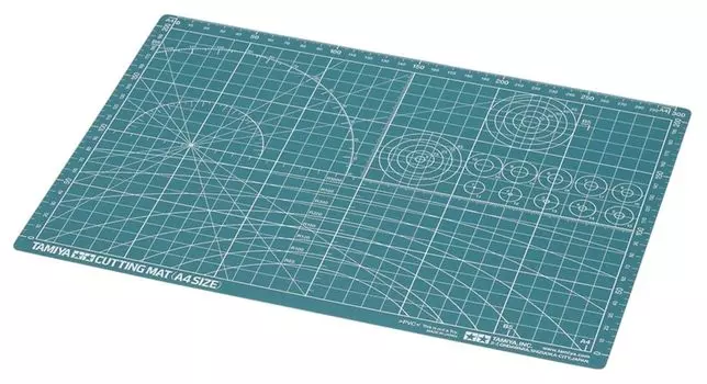 Коврик для резки Tamiya Craft Tool Series A4 Пластиковый инструмент для моделирования 74118 № 118 Размер/зеленый