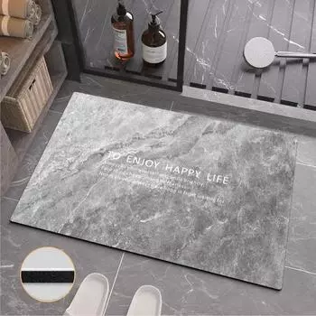 Коврик для туалета Nordic Marble Diatom Mud, быстросохнущий, впитывающий, для ног, нескользящий коврик для ванной комнаты 40 * 60Cm