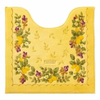 Коврик для унитаза OKA Provence Ciel 58 см x 60 см желтый примерно. (Северный стиль)