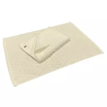 Коврик для ванной Imabari Towel, набор из 2 штук, белый, с точечным узором, 45x65 см, хлопковый, впитывающий, быстросохнущий, простой, для вытирания ног, коврик для ванной, коврик для ванной, полотенце