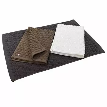 Коврик для ванной Imabari Towel, набор полотенец Water Quick Dot Cotton, цвет 3, ткань, впитывающая влагу, сушка, узор, 45x65 см, 100% (3 комплект)