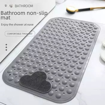 Коврик для ванной комнаты Cloud Massage Anti-Slip с присосками и дренажными отверстиями - новый коврик для ванной TPE 70x40cm