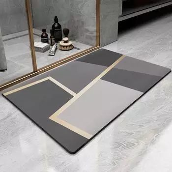 Коврик для ванной комнаты Diatom Mud Mat, нескользящий коврик для туалетной двери, коврик для ванной комнаты, подушка для ног и двери 40*60CM