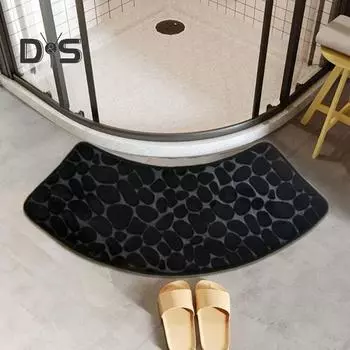 Коврик для ванной комнаты Pebble Design Coral Velvet Противоскользящий, впитывающий воду, быстросохнущий, коврик для ванной в отеле, коврик для гостиной кофейный