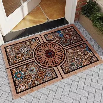Коврик для входной двери Home Advanced Sense Villa Gate Нескользящий коврик для ног Коврик для входной двери, устойчивый к грязи 50x80cm