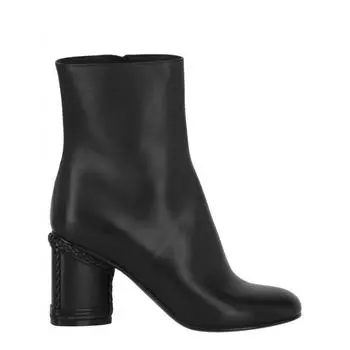 Кожаные ботильоны Salvatore Ferragamo Joy черный