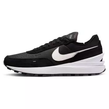 Кожаные черно-белые кроссовки унисекс Nike Waffle One DX9428-001 42.5