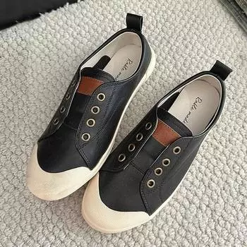 кожаные кроссовки без бретелек с подушками Label