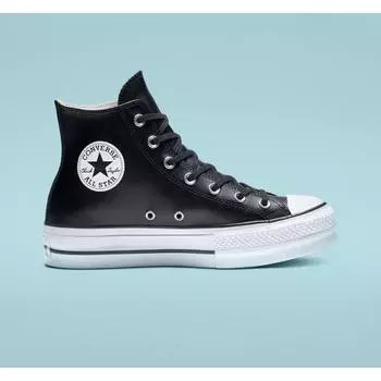 Кожаные туфли CONVERSE Chuck Taylor All Star Lift Clean, черные 561675C