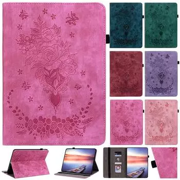Кожаный чехол для Amazon Fire Max 11 HD8 Plus 2022 Fire 7 2022 Чехол Fire HD10 Plus 2023 2021 Kindle Paperwhite 5 Tablet Cover Fire 7 2022 синий