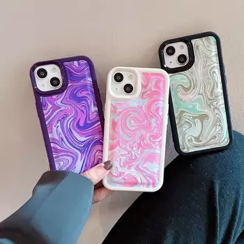 Кожаный чехол для телефона Ins с тушью для Iphone Xr Xsmax X 14 Pro Max Plus 11 12 13 Promax, задняя крышка с рисунком из мультфильма, Fundas for iphone X XS