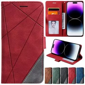 Кожаный чехол-книжка-кошелек для Iphone 14 Pro Max 13 12 11 Se 2022 2020 X Xr Xs Max 8 7 6 6s Plus противоударный чехол-подставка для телефона сумки iPhone 12 Mini зелёный