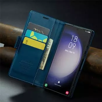Кожаный чехол-кошелек с магнитным магнитом для Samsung Galaxy S23 S22 Ultra S21 Plus S20 FE Note 20 A54 A34 A73 A53 A33 A72 A52 5G откидная крышка For S22 Ultra