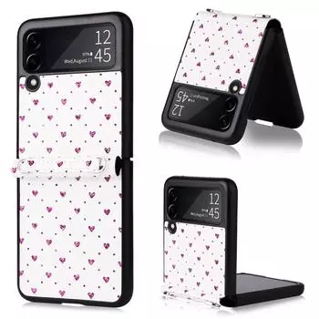 Кожаный чехол-кошелек с защитой от царапин для Samsung Galaxy Z Flip4 5g Flip 4 Flip3 Flip 3, защитный ремешок для телефона, принципиально for Samsung Z Flip 4 серебряный
