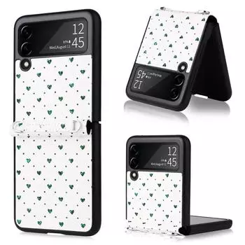 Кожаный чехол с противоскользящим ремешком для телефона для Samsung Galaxy Z Flip4 5g Flip 4 Flip3 Flip 3, нескользящий защитный чехол for Samsung Z Flip 3 фиолетовый