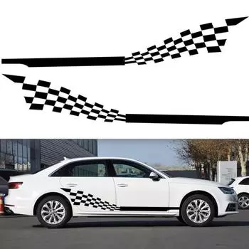 Красивая боковая полоса автомобиля, устойчивая к высоким температурам, широкое украшение для использования красный