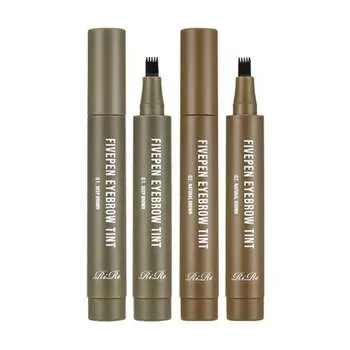 Краска для бровей RiRe Fivepen 2,5 г X 2 цвета No.1 Deep Brown 2.5g*1Pc