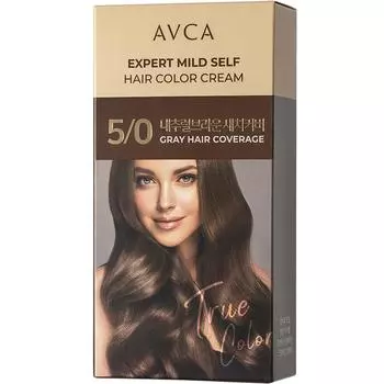 Краска для волос Abka Expert Mild Self Gray, натуральный коричневый, 1 шт.