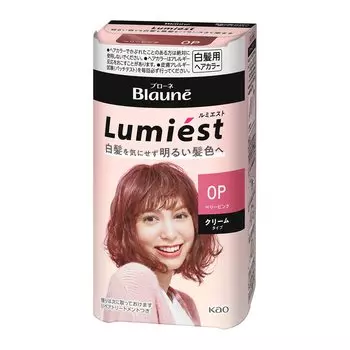 Краска для волос Brone Lumiesto 0P Berry Pink Наслаждайтесь ярким цветом волос, не беспокоясь о седых волосах Крем-краска для волос Grey Berry Pink 108 г [Квази-лекарство]