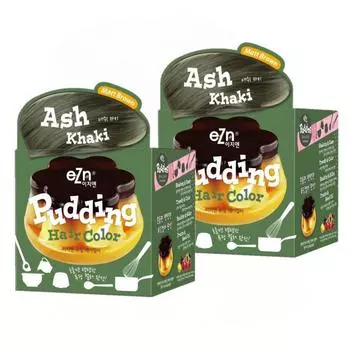 Краска для волос eZn pudding, пепельно-хаки, 2 шт.