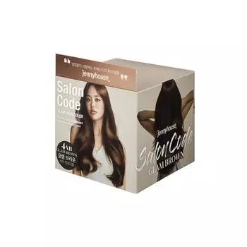 Краска для волос Jenny House Cosmetics New Salon Code Glam, гламурный коричневый, 1 шт.