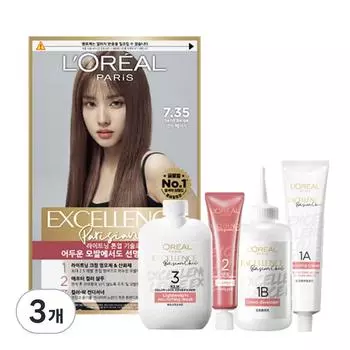Краска для волос L Oral Paris Excellence Parisian Chic, 7.35 Песочно-бежевый, 3 шт.
