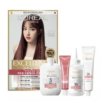 Краска для волос L Oral Paris Excellence Parisian Chic, оттенок 6.41 Дымчато-бежевый, 1 шт.
