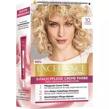 Краска для волос L Oreal Excellence 10 Насыщенный блонд 1-й