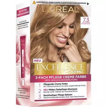 Краска для волос L Oreal Excellence 7.3 Лесной блонд 1-й