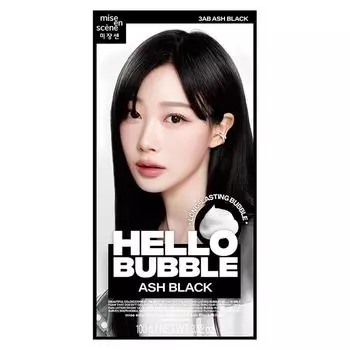Краска для волос Mise-en-scne hello bubble, пепельно-черный, 1 шт.