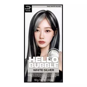 Краска для волос Mise-en-scne hello bubble, цвет белый серебристый, 1 шт.