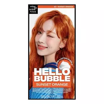 Краска для волос Mise-en-scne hello bubble, оранжевый закат, 1 шт.